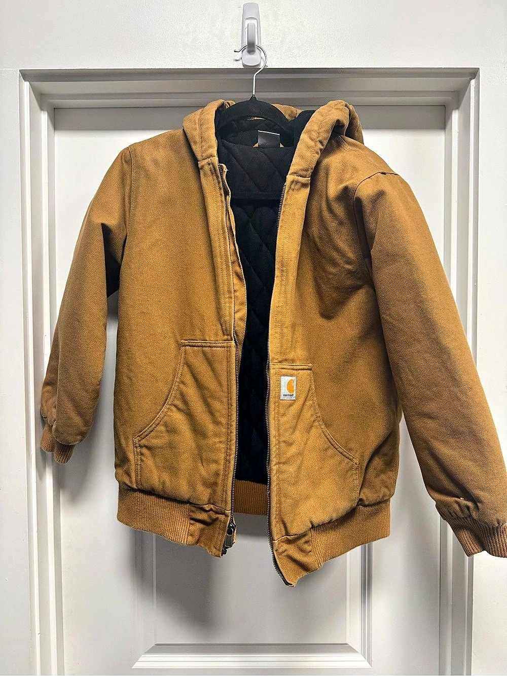 Carhartt Boys' Lined Brown Jacket size Large